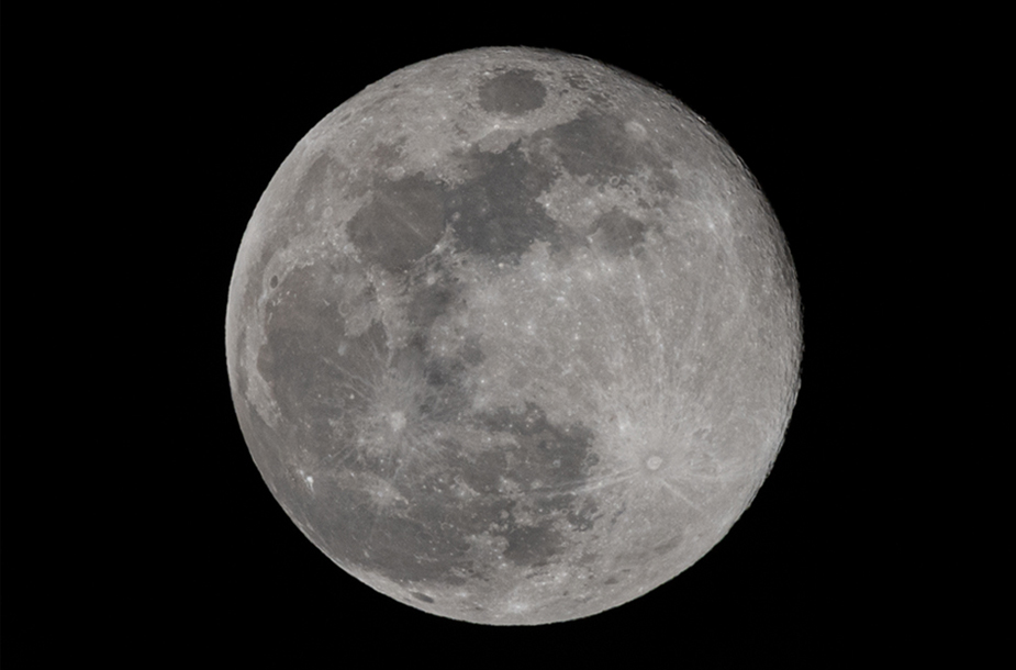 25年最初の満月 ウルフムーン